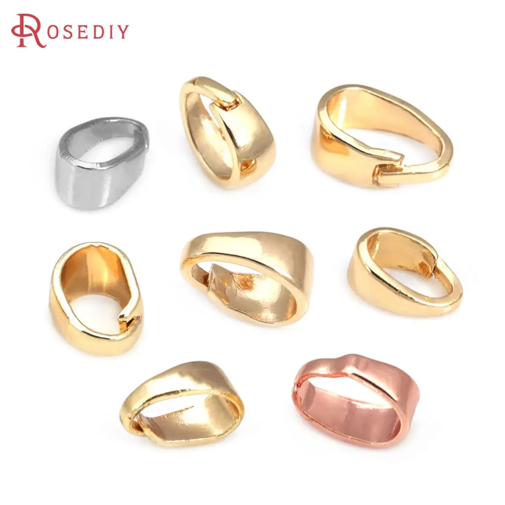 7x3.5MM 6x4MM 7x5MM 9x4MM 18K Gold Color Brass Charms Connector Pendants Clasps Jewelry Making Supplies Diy Findings Accessories 7x3.5MM 6x4MM 7x5MM 9x4MM 18K Gold Color Brass Charms Connector Pendants Clasps Jewelry Making Supplies Diy Findings Accessories
