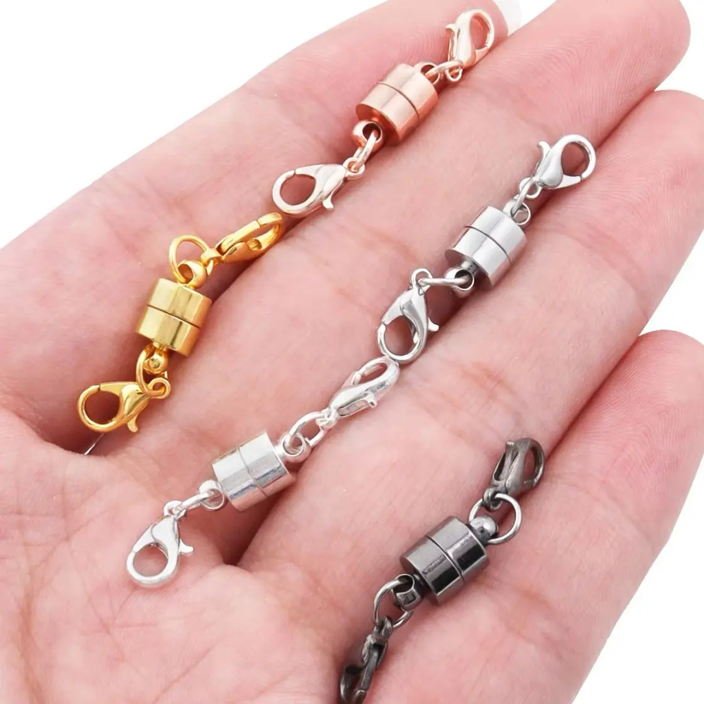 5Sets/Lot Magnetic Clasps With Lobster Clasps For Jewelry Making DIY Bracelet Necklace Magnet Clasp Connector Buckle Fasteners 5Sets/Lot Magnetic Clasps With Lobster Clasps For Jewelry Making DIY Bracelet Necklace Magnet Clasp Connector Buckle Fasteners