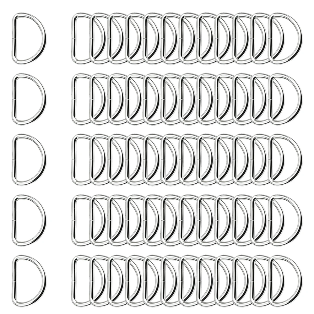 30/60/100Pcs D-ring buckle stainless steel semi-circular D-ring adjustable hardware bag belt process DIY accessories 30/60/100Pcs D-ring buckle stainless steel semi-circular D-ring adjustable hardware bag belt process DIY accessories