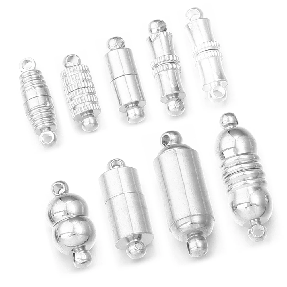 5pcs/lot Strong Magnetic Clasps Copper Plated Magnet End Clasp Connectors For Jewelry Making DIY Leather Cord Bracelets Necklace 5pcs/lot Strong Magnetic Clasps Copper Plated Magnet End Clasp Connectors For Jewelry Making DIY Leather Cord Bracelets Necklace