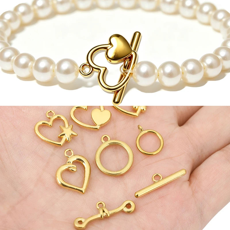 5sets PVD Never Fade Stainless Steel OT Clasps Toggle Bracelet Hooks End Necklace Connectors ForDiy Jewelry Making Accessories 5sets PVD Never Fade Stainless Steel OT Clasps Toggle Bracelet Hooks End Necklace Connectors ForDiy Jewelry Making Accessories