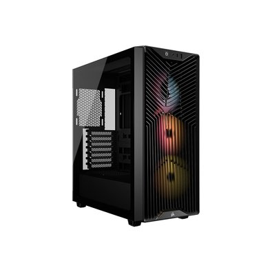 Gabinete Gamer Corsair 3200D RS ARGB, Mid-Tower, Performance, Lateral em Vidro Temperado, Preto - CC-9011344-WW Gabinete Gamer Corsair 3200D RS ARGB, Mid-Tower, Performance, Lateral em Vidro Temperado, Preto - CC-9011344-WW