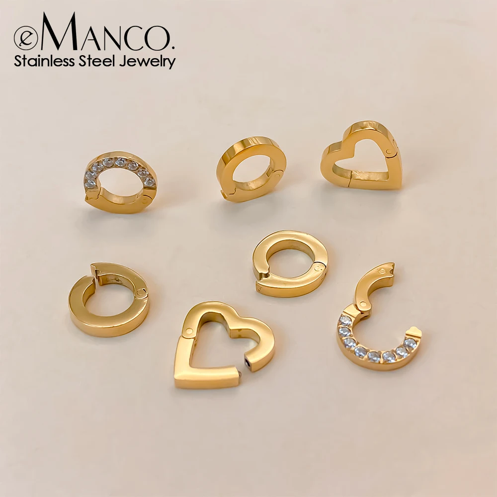 EManco High Quality Stainless Steel 14K PVD Gold Plated Round Skeleton Clasp Head for DIY Bracelet Necklace Jewelry Making EManco High Quality Stainless Steel 14K PVD Gold Plated Round Skeleton Clasp Head for DIY Bracelet Necklace Jewelry Making