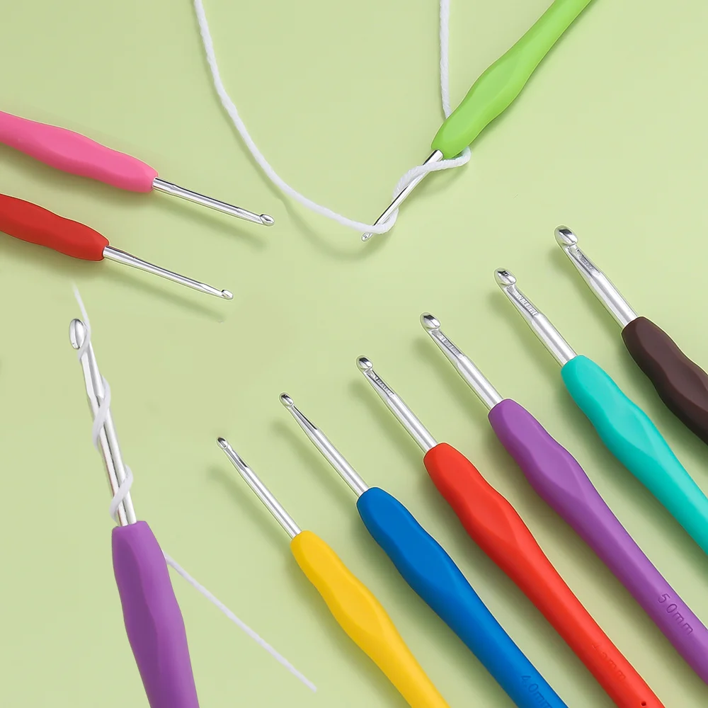 1pcs/Lot Crochet Hooks Rubber Handle Crochet Hooks Colorful Rubber Handle Knitting Ergonomics Handle DIY Jewelry Making Crochet 1pcs/Lot Crochet Hooks Rubber Handle Crochet Hooks Colorful Rubber Handle Knitting Ergonomics Handle DIY Jewelry Making Crochet