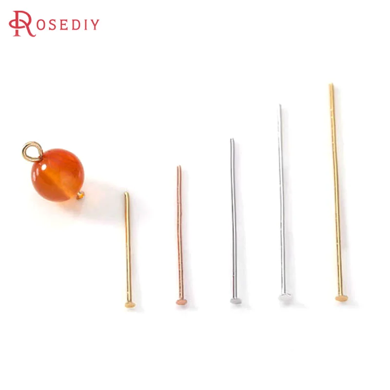16MM 18MM 20MM 25MM 30MM 40MM 45MM 50MM 18K Gold Color Brass Flat Pins Eye Pins Connect Beads Pins Jewelry Accessories Findings 16MM 18MM 20MM 25MM 30MM 40MM 45MM 50MM 18K Gold Color Brass Flat Pins Eye Pins Connect Beads Pins Jewelry Accessories Findings