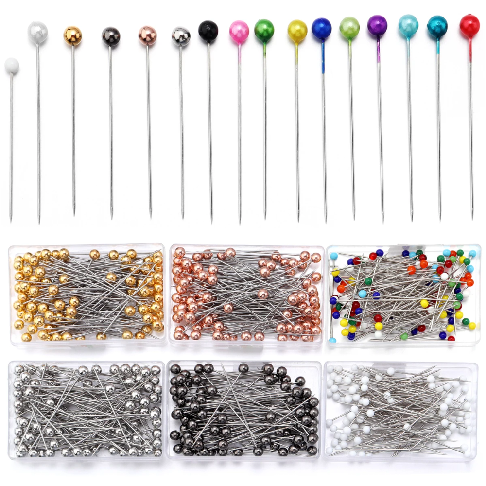 100Pcs Color Ball Head Pins Stainless Steel Pearl Big Head Sewing Pins for Clothing Positioning Supplies Sewing Supplies Tools 100Pcs Color Ball Head Pins Stainless Steel Pearl Big Head Sewing Pins for Clothing Positioning Supplies Sewing Supplies Tools