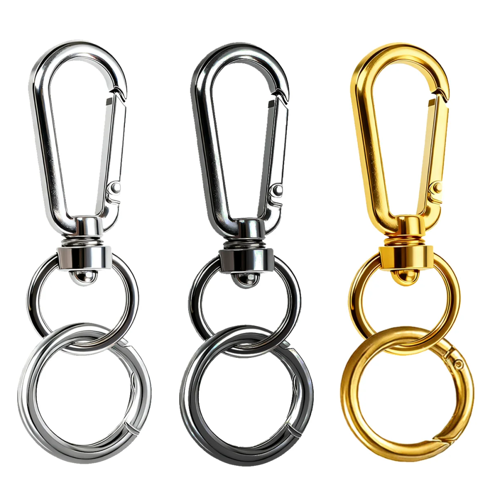 4/8PCS Metal Swivel Snap Hook with Spring Ring for Handbag DIY Key Ring Craft Making Paracord Lanyard Clip Car Camera Strap Gift 4/8PCS Metal Swivel Snap Hook with Spring Ring for Handbag DIY Key Ring Craft Making Paracord Lanyard Clip Car Camera Strap Gift