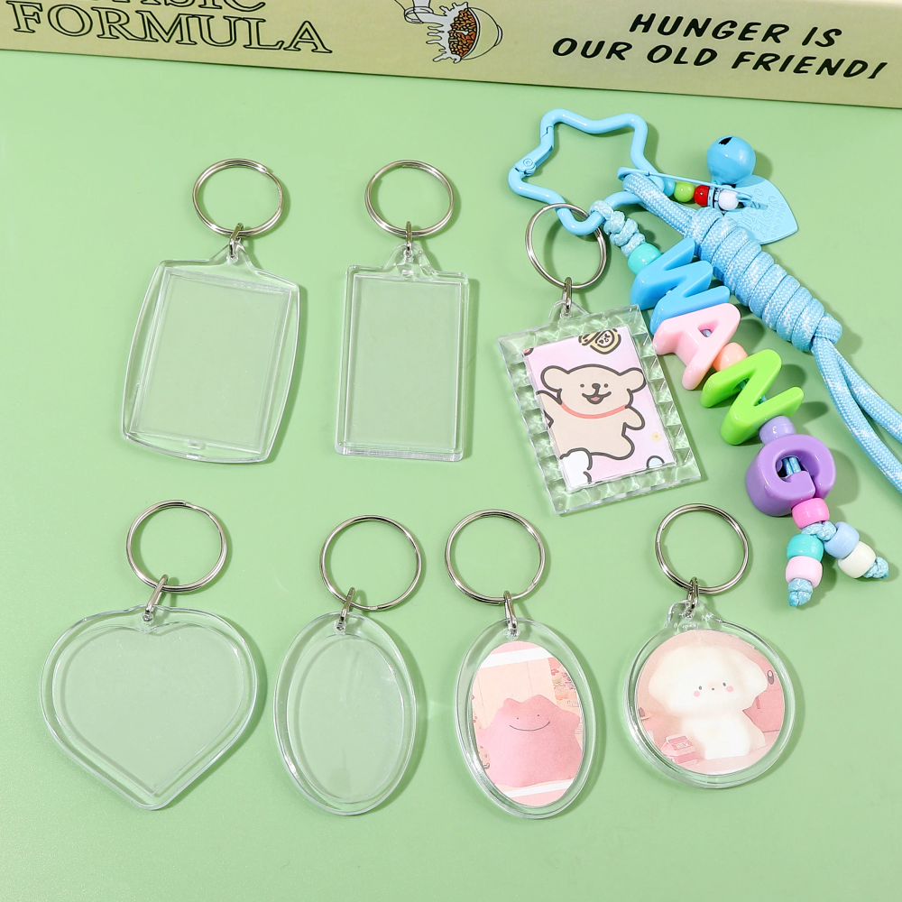 5/10Pcs Multiple Shapes Transparent Photo Frame Keychain Acrylic Blank Keyring Clear Blank Picture Pendant For Jewelry Making 5/10Pcs Multiple Shapes Transparent Photo Frame Keychain Acrylic Blank Keyring Clear Blank Picture Pendant For Jewelry Making