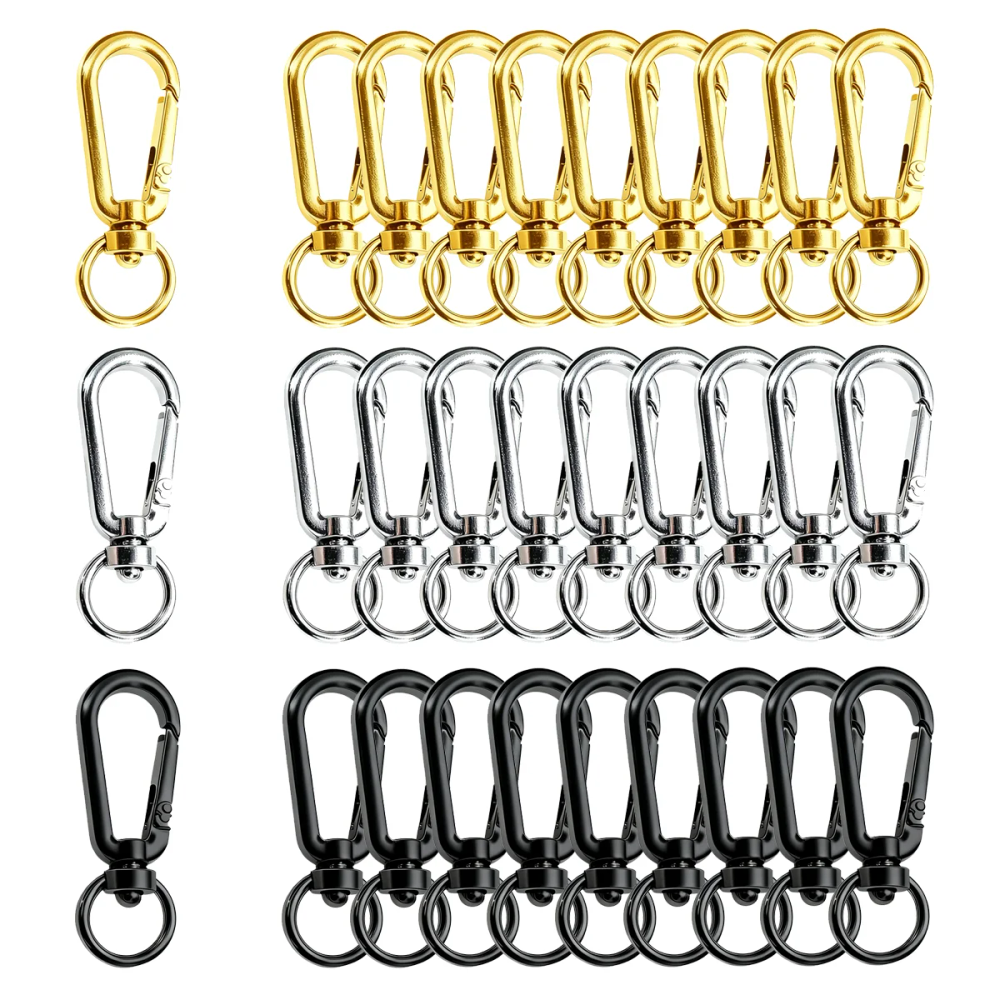 9/18/36 Pcs Open Swivel Clips Key Chain Clip Keychain Clasps Swivel Clasp for Keychains Making Bag Accessories DIY Craft Gifts 9/18/36 Pcs Open Swivel Clips Key Chain Clip Keychain Clasps Swivel Clasp for Keychains Making Bag Accessories DIY Craft Gifts