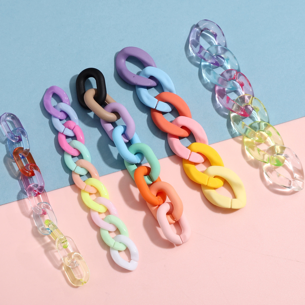 5PCS Acrylic DIY Colored beads U-shaped Buckle Beads Loose Beading Necklace Gift for Girls Craft Jewelry Making Accessories 5PCS Acrylic DIY Colored beads U-shaped Buckle Beads Loose Beading Necklace Gift for Girls Craft Jewelry Making Accessories
