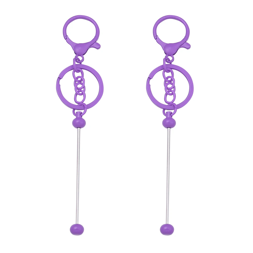 2pcs Beadable Keychains Colorful Metal Lobster Clasp Keyring Pendant For Making Jewelry DIY Keychain Bags Decoration Accessories 2pcs Beadable Keychains Colorful Metal Lobster Clasp Keyring Pendant For Making Jewelry DIY Keychain Bags Decoration Accessories