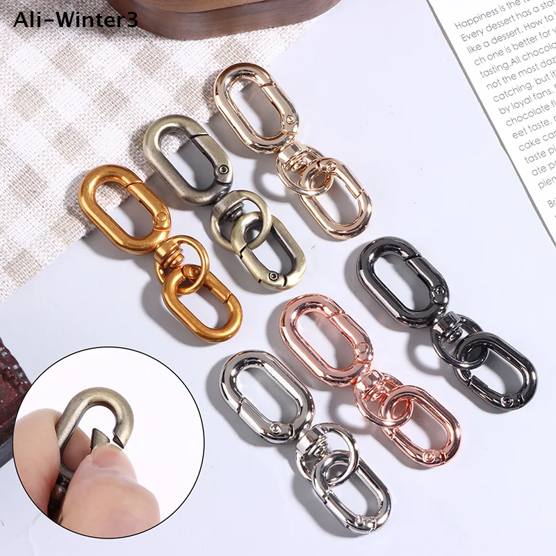 2Pcs Swivel Clasp Clip Double Head Metal Lobster Claw Clasps For Keychain Making DIY Crafts Accessories 2Pcs Swivel Clasp Clip Double Head Metal Lobster Claw Clasps For Keychain Making DIY Crafts Accessories