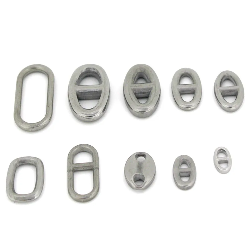10Pcs Stainless Steel Double Hole Oval Connector Charms Jewelry Making Findings Accessories 10Pcs Stainless Steel Double Hole Oval Connector Charms Jewelry Making Findings Accessories