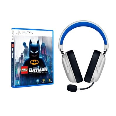 Kit Headset Sem Fio Gamer Razer Blackshark V3 X HyperSpeed + Jogo LEGO BATMAN O LEGADO DO CAVALEIRO DAS TREVAS - PS5 Kit Headset Sem Fio Gamer Razer Blackshark V3 X HyperSpeed + Jogo LEGO BATMAN O LEGADO DO CAVALEIRO DAS TREVAS - PS5