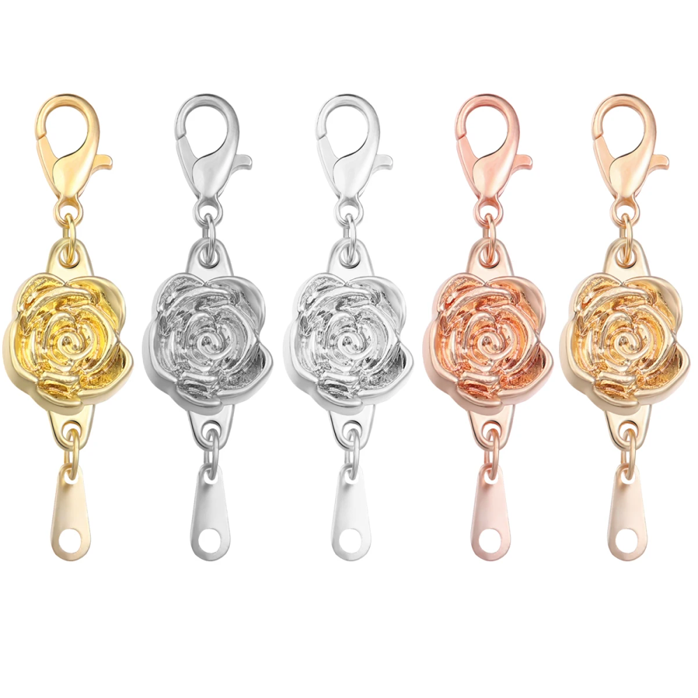 5pcs/lot Strong Magnetic Clasps Alloy Rose Extenders Closures Lobster Clasp Connectors for DIY Jewelry Making Bracelets Necklace 5pcs/lot Strong Magnetic Clasps Alloy Rose Extenders Closures Lobster Clasp Connectors for DIY Jewelry Making Bracelets Necklace
