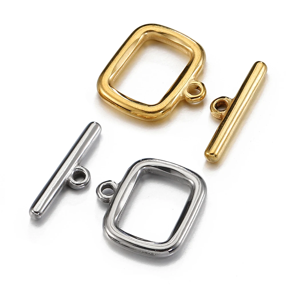 4sets Stainless Steel OT Toggle Clasp Rectangle OT Connectors for Jewelry Making DIY Necklace Bracelets Hooks Supplies 4sets Stainless Steel OT Toggle Clasp Rectangle OT Connectors for Jewelry Making DIY Necklace Bracelets Hooks Supplies