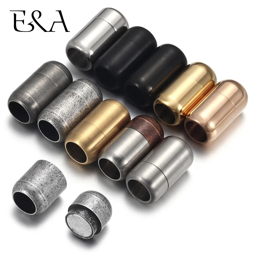 Stainless Steel 3mm-8mm Round Magnetic Clasps Leather Bracelet Magnet Lace Buckle Necklace DIY Jewelry Making Accessories Stainless Steel 3mm-8mm Round Magnetic Clasps Leather Bracelet Magnet Lace Buckle Necklace DIY Jewelry Making Accessories
