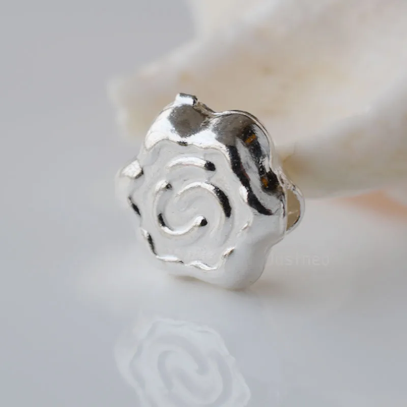 Solid 925 sterling silver beads,spacer charm beads for necklace & pendant, bracelet,earring sterling silver jewelry ,1pc Solid 925 sterling silver beads,spacer charm beads for necklace & pendant, bracelet,earring sterling silver jewelry ,1pc