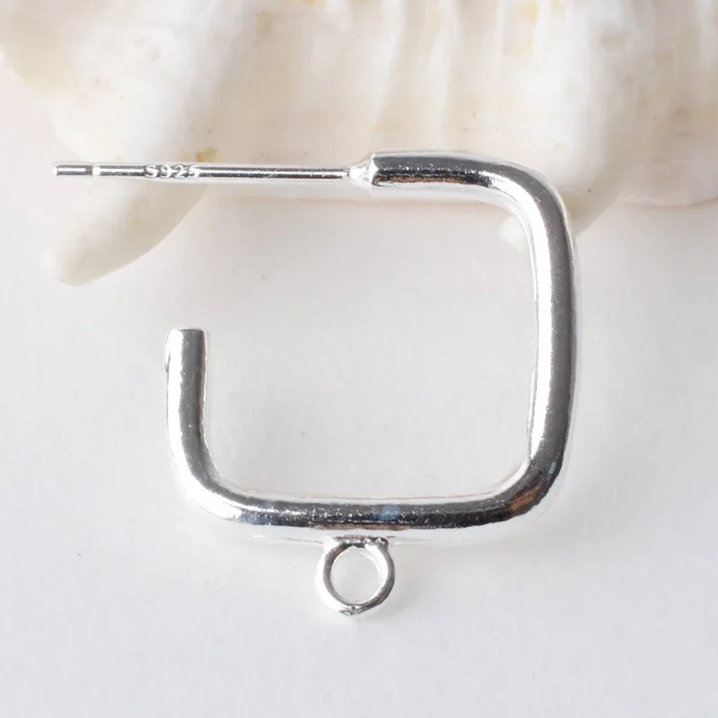 Solid 925 Sterling Silver Earring Findings Eearwire Hook with Pin for Earring Jewelry,DIY silver findings/components Solid 925 Sterling Silver Earring Findings Eearwire Hook with Pin for Earring Jewelry,DIY silver findings/components