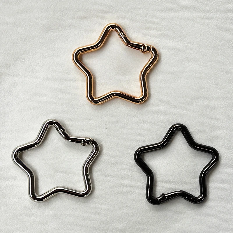 1PCS Five-pointed Star Shaped Aluminum Carabiner Key Chain Clip 1PCS Five-pointed Star Shaped Aluminum Carabiner Key Chain Clip