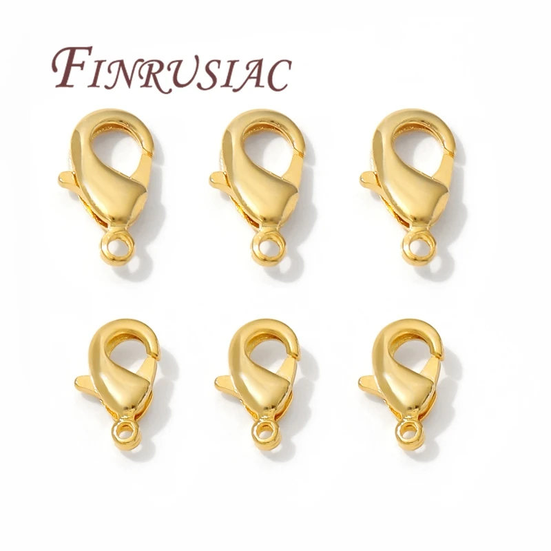 10mm 12mm 18K Gold Plated Lobster Clasps For Jewelry Making,DIY Bracelets Necklaces Accessories,Connectors Clasp 10mm 12mm 18K Gold Plated Lobster Clasps For Jewelry Making,DIY Bracelets Necklaces Accessories,Connectors Clasp