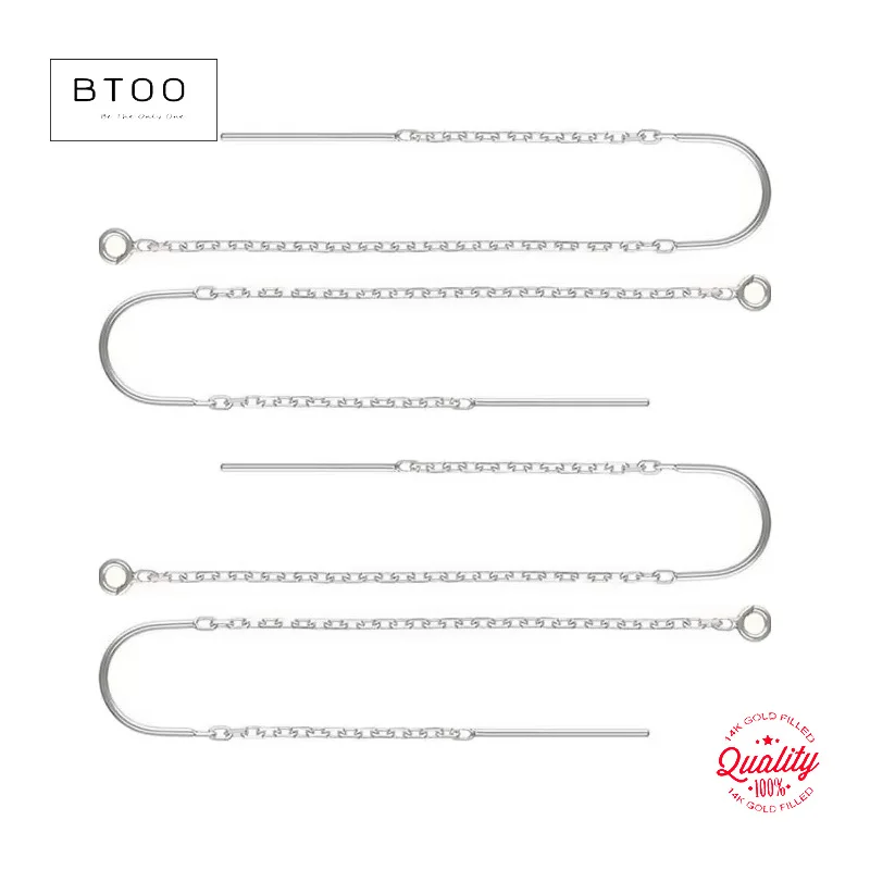 925 Silver Earrings U-Threader DC Cable Chain Sterling Silver Box Chain Drop w/Ring Loop Ear Components Jewelry Findings 925 Silver Earrings U-Threader DC Cable Chain Sterling Silver Box Chain Drop w/Ring Loop Ear Components Jewelry Findings