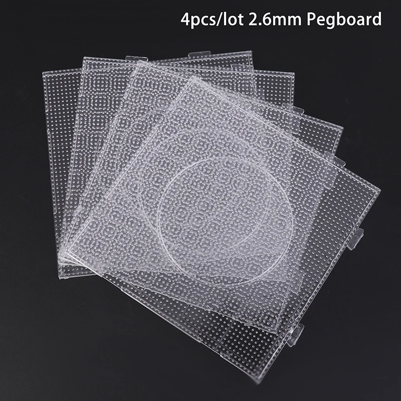 4Pcs 2.6MM Beads Pegboards Board For Perler Tool Fuse Beads Square Jigsaw Puzzle Template Children Educational Toys DIYHot 4Pcs 2.6MM Beads Pegboards Board For Perler Tool Fuse Beads Square Jigsaw Puzzle Template Children Educational Toys DIYHot