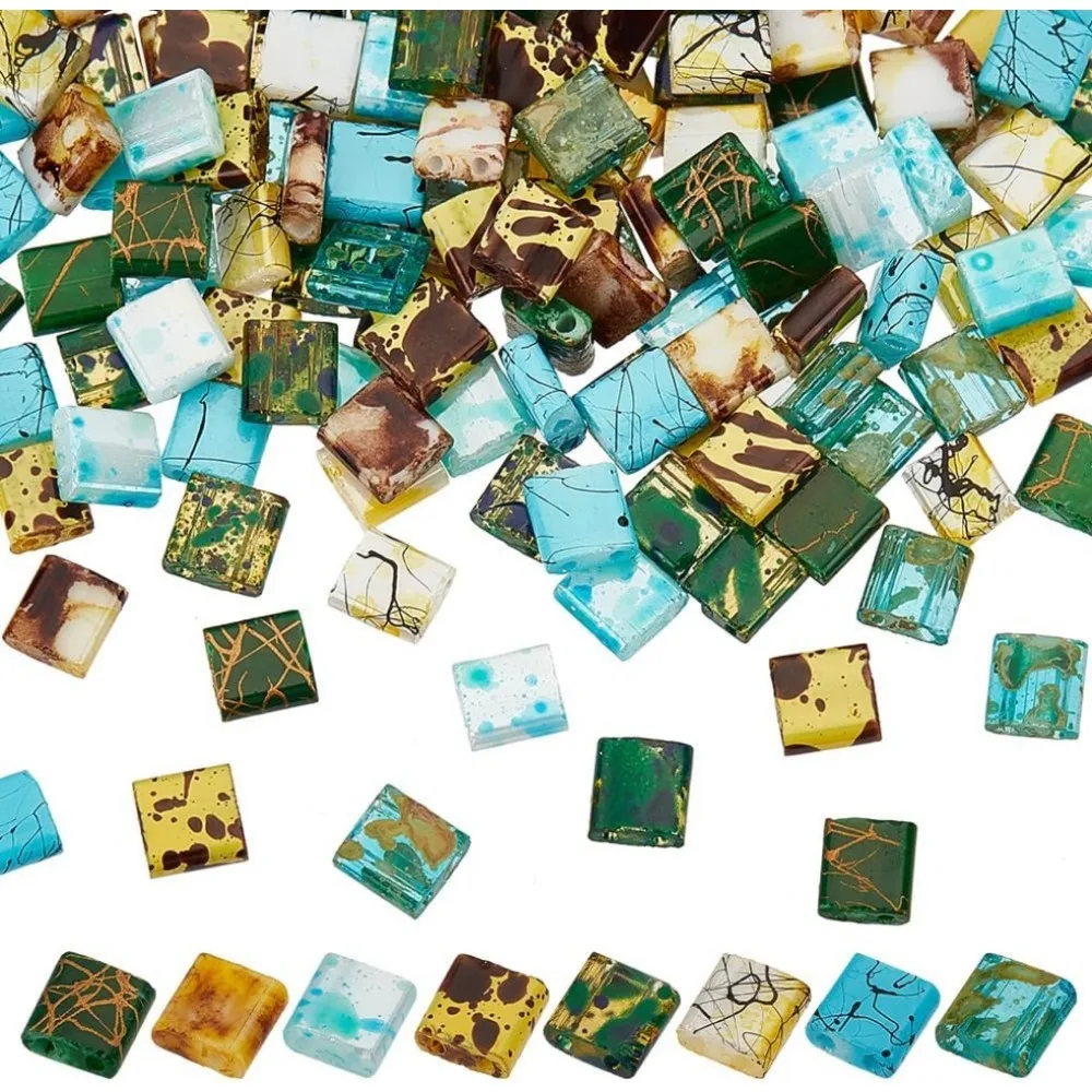 160pcs 8 Colors 2-Hole Glass Seed Beads Tila Beads Rectangle Craft Beads Spray Painted/Drawbench Flat Square Beads Loose kits 160pcs 8 Colors 2-Hole Glass Seed Beads Tila Beads Rectangle Craft Beads Spray Painted/Drawbench Flat Square Beads Loose kits