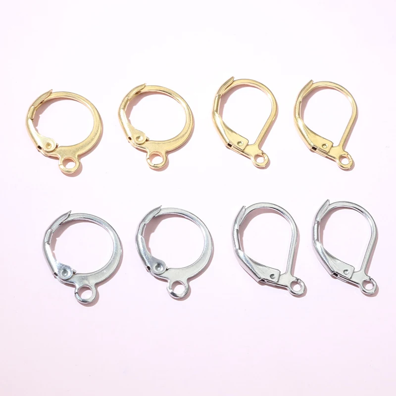 30pcs 14x12mm 15x10mm No Fade Stainless Steel French Lever Earring Hooks Clips DIY Earwire Earrings Jewelry Findings Accessories 30pcs 14x12mm 15x10mm No Fade Stainless Steel French Lever Earring Hooks Clips DIY Earwire Earrings Jewelry Findings Accessories