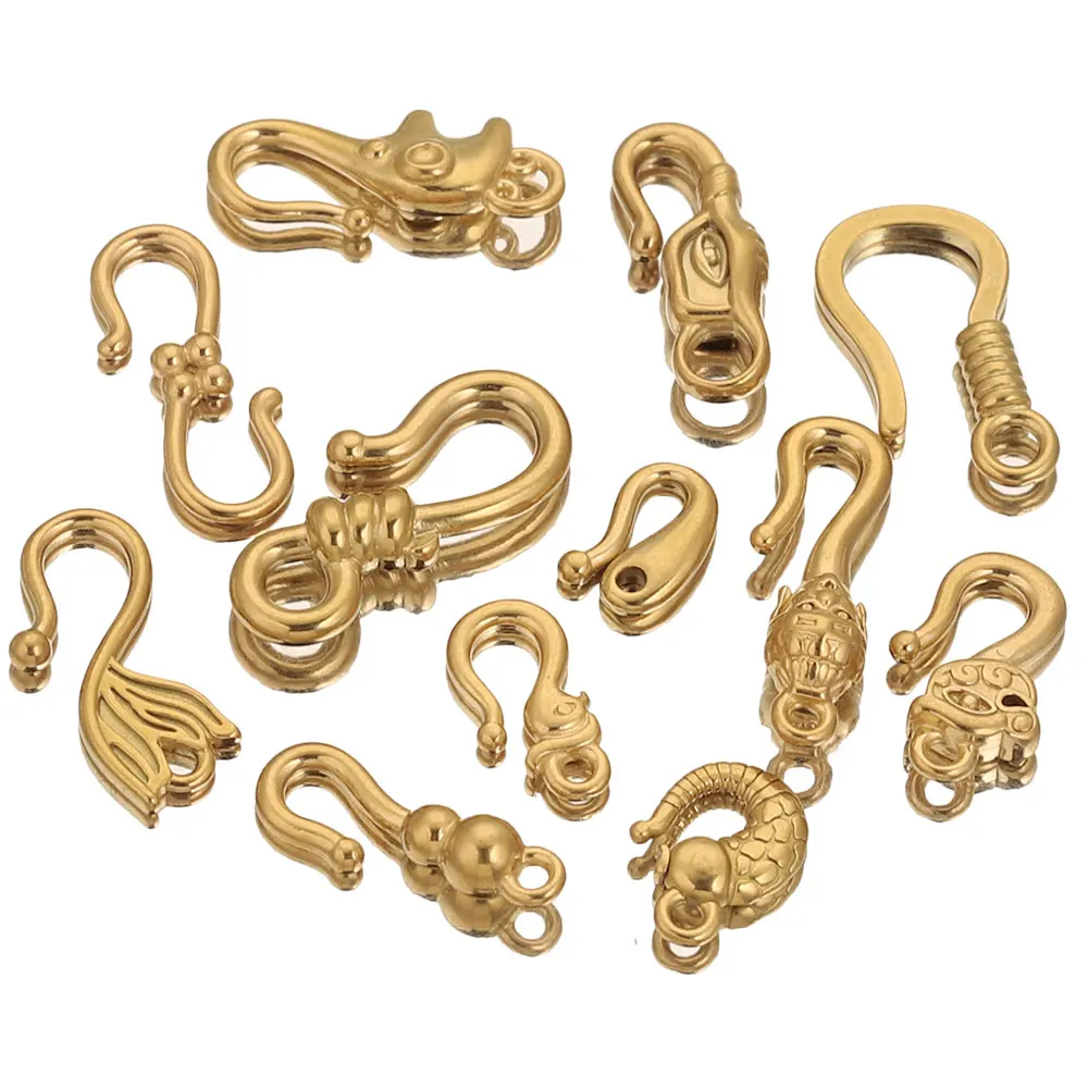 10pcs Lot Stainless Steel S Gold Jewelry Making Clasps Hooks Fasteners Connectors for Bracelet Nacklace Jewelry Making Materials 10pcs Lot Stainless Steel S Gold Jewelry Making Clasps Hooks Fasteners Connectors for Bracelet Nacklace Jewelry Making Materials