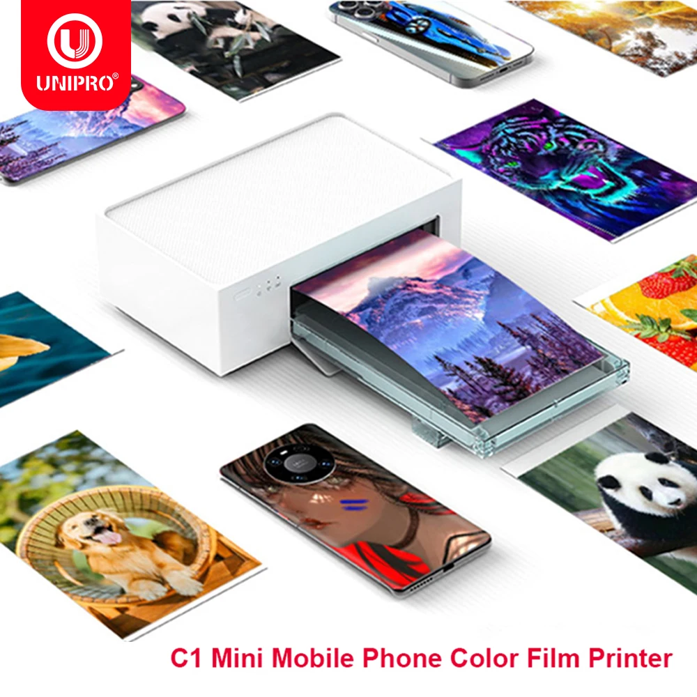 UNIPRO DHP-511 Mini Color film DIY Printing Printer WiFi Direct Connection assisting Film Cutting Machines under 7.5 inches