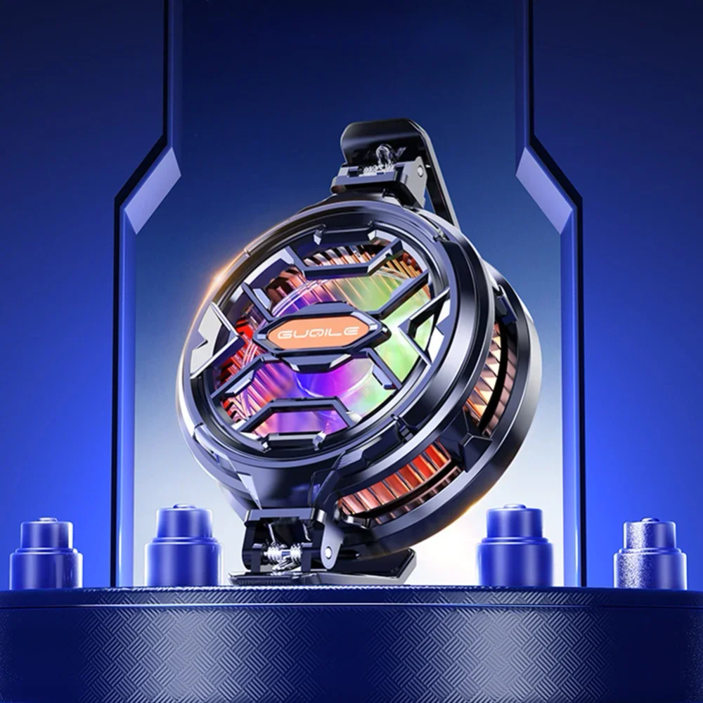 Magnetic & Rotatable Back Clip Laptop Tablet Radiator Strong Cooling RGB Cell Phone Cooler Phone Cooling Fan for iPad iPhone Mac Magnetic & Rotatable Back Clip Laptop Tablet Radiator Strong Cooling RGB Cell Phone Cooler Phone Cooling Fan for iPad iPhone Mac
