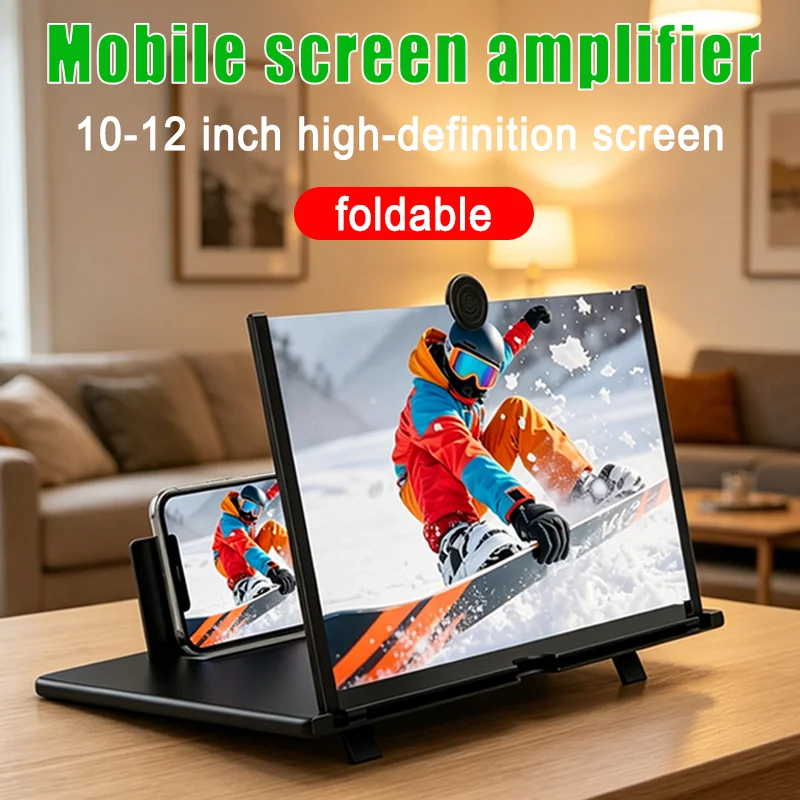 High Definition Mobile Phone Screen Amplifier 10/12 Inch Suitable for Watching Movies Variety Shows Playing Games Foldable High Definition Mobile Phone Screen Amplifier 10/12 Inch Suitable for Watching Movies Variety Shows Playing Games Foldable