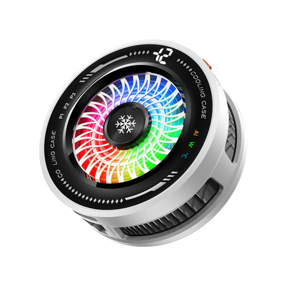 4 Modes Magnetic Mobile Phone Cooler Large Heat Dissipation Area LED Light Cooling Fan Cellphone Radiator RGB Colorful Light 4 Modes Magnetic Mobile Phone Cooler Large Heat Dissipation Area LED Light Cooling Fan Cellphone Radiator RGB Colorful Light