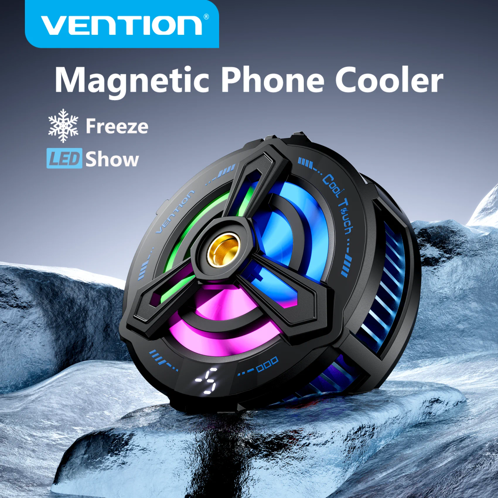 Vention Magnetic Phone Cooler Fast Cooling Game Cooler Cellphone Freeze for Iphone 17 16 Pro Samsung S24 Xiaomi 17 Cooler Radiat Vention Magnetic Phone Cooler Fast Cooling Game Cooler Cellphone Freeze for Iphone 17 16 Pro Samsung S24 Xiaomi 17 Cooler Radiat