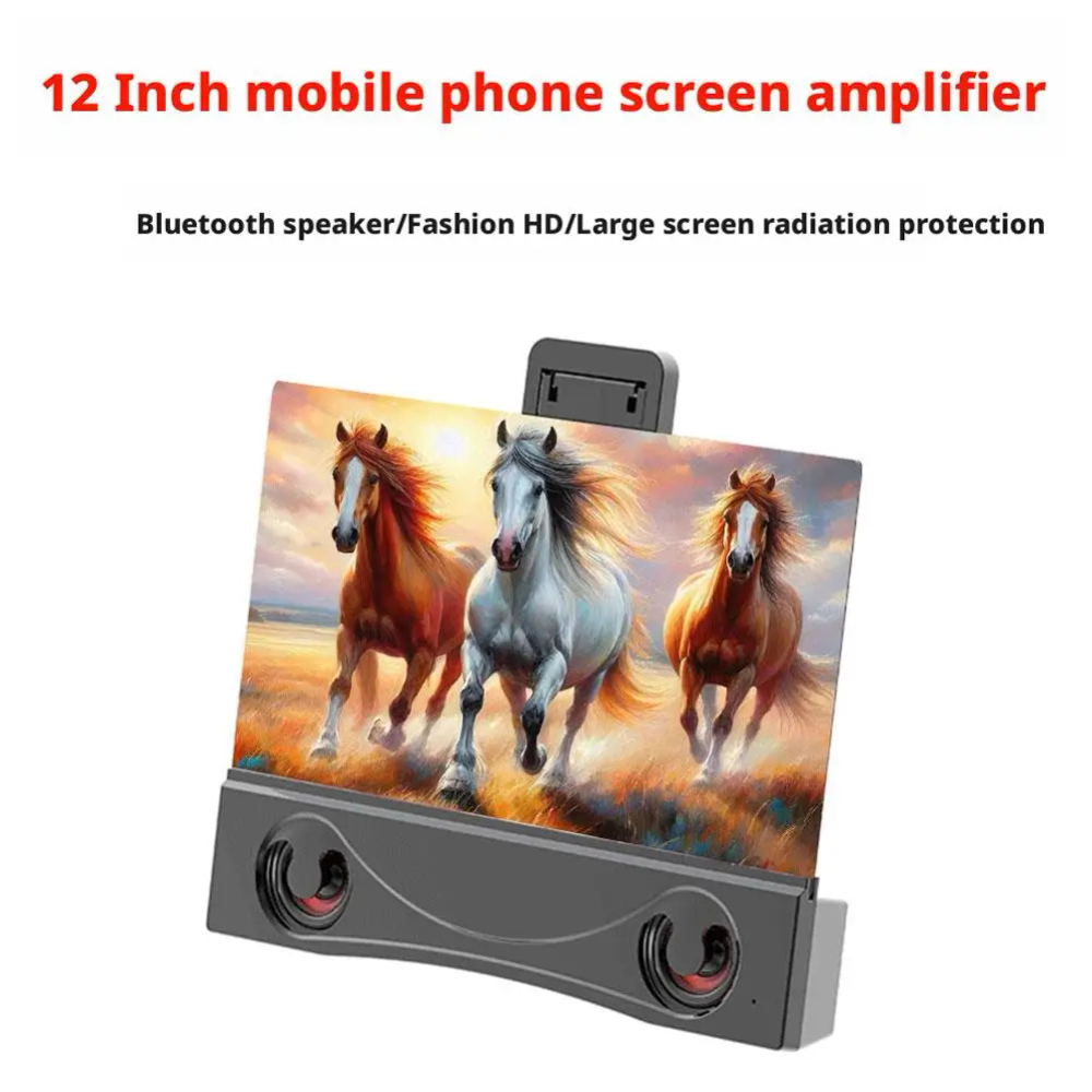 Magnifying Stand Universal Phone Screen Magnifier Bluetooth Stereo Speaker HD Video Amplifier Stand for Android & IOS Smart G1D1 Magnifying Stand Universal Phone Screen Magnifier Bluetooth Stereo Speaker HD Video Amplifier Stand for Android & IOS Smart G1D1