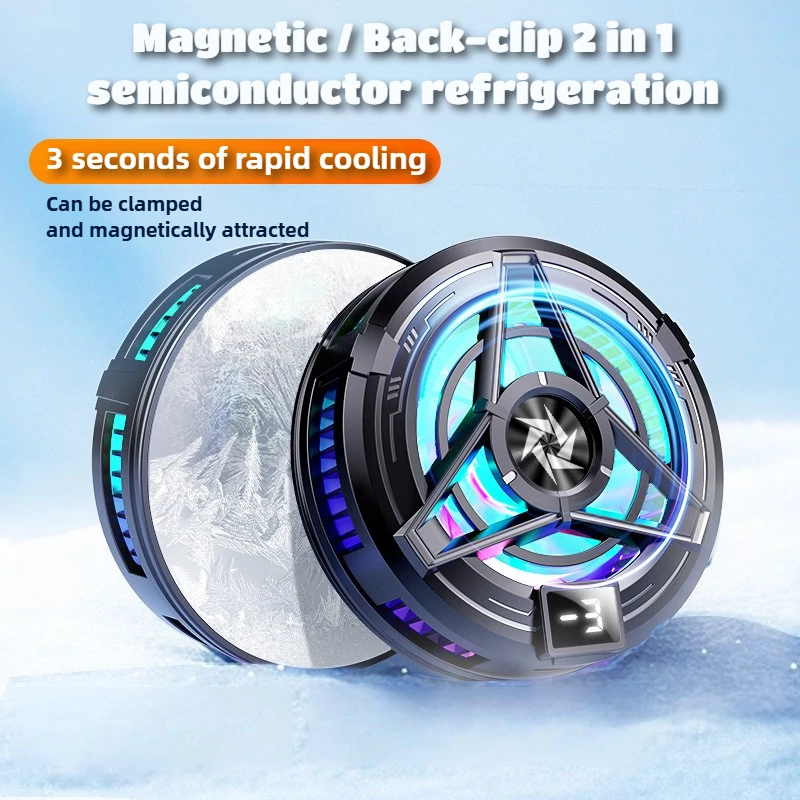 SL17 NEW Magnetic/ Back-clip 2 in 1 Mobile Phone Semiconductor Cooling Radiator PUBG Game Cooler for IOS Android Cool Heat Sink SL17 NEW Magnetic/ Back-clip 2 in 1 Mobile Phone Semiconductor Cooling Radiator PUBG Game Cooler for IOS Android Cool Heat Sink