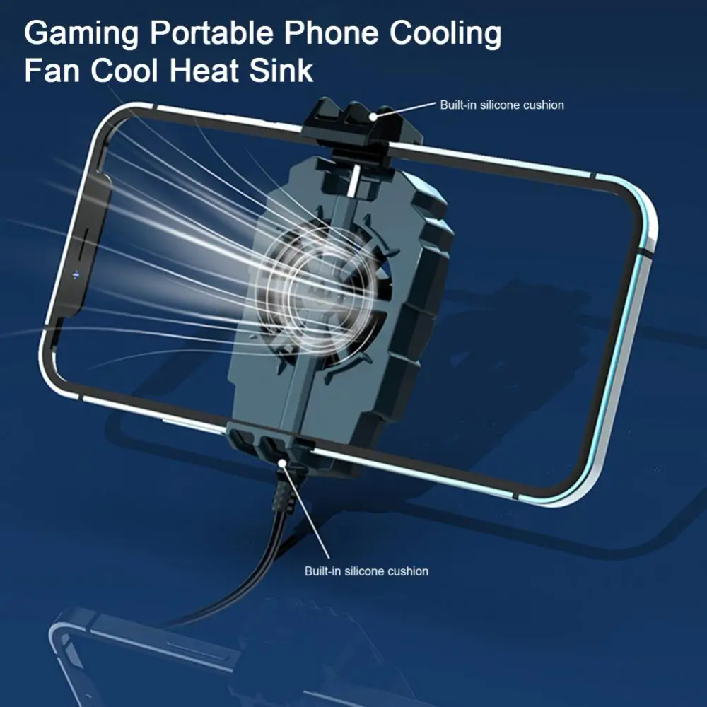 G6 Mobile Phone Cooler Radiator Fan Clip Turbo Quiet Game Pad Holder Stand Radiator Mute Fan Cooling Fan Phone G6 Mobile Phone Cooler Radiator Fan Clip Turbo Quiet Game Pad Holder Stand Radiator Mute Fan Cooling Fan Phone