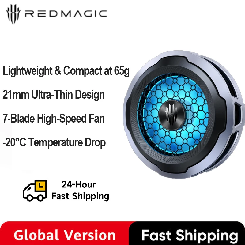 REDMAGIC Cryo Cooler 8 Air Lightweight 65g 21mm Ultra-Thin Design 7-Blade High-Speed Fan -20°C Temperature Drop REDMAGIC Cryo Cooler 8 Air Lightweight 65g 21mm Ultra-Thin Design 7-Blade High-Speed Fan -20°C Temperature Drop