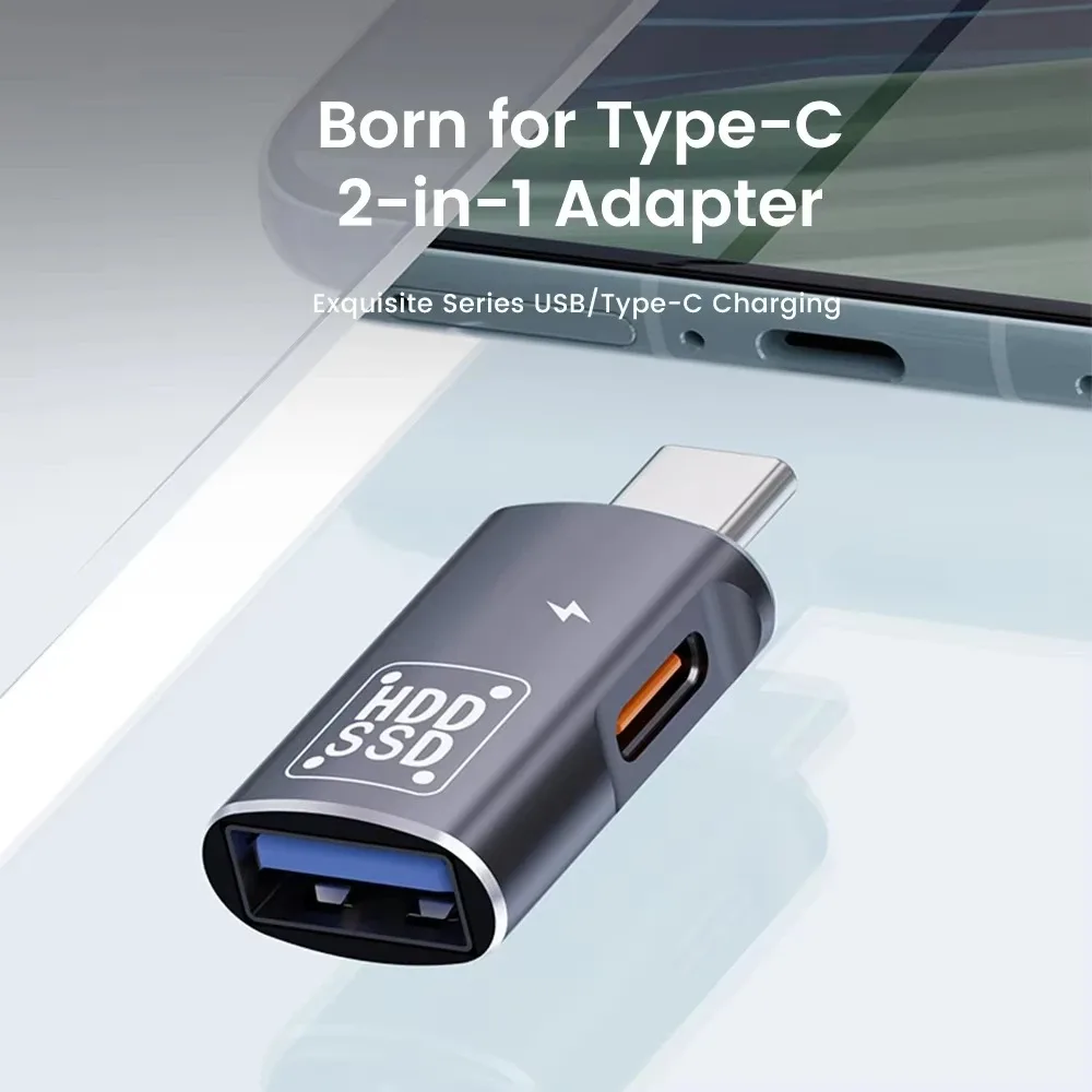 2 in 1 OTG Adapter USB 2.0 Type C Male To Female Adapter USB Adapter Data Transfer Converter For Macbook Xiaomi HUAWEI Samsung
