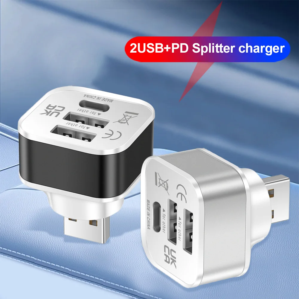 HUB USB 2.0 Adapter 3 Port USB Extender Quick Charge Multiple USB Splitter With Indicator Light For Macbook Computer Accessories HUB USB 2.0 Adapter 3 Port USB Extender Quick Charge Multiple USB Splitter With Indicator Light For Macbook Computer Accessories