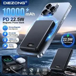 2026 NEW 10000mAh Portable Magnetic Wireless PowerBank PD22.5W Fast Charging External Battery for Magsafe For iPhone Samsung 2026 NEW 10000mAh Portable Magnetic Wireless PowerBank PD22.5W Fast Charging External Battery for Magsafe For iPhone Samsung