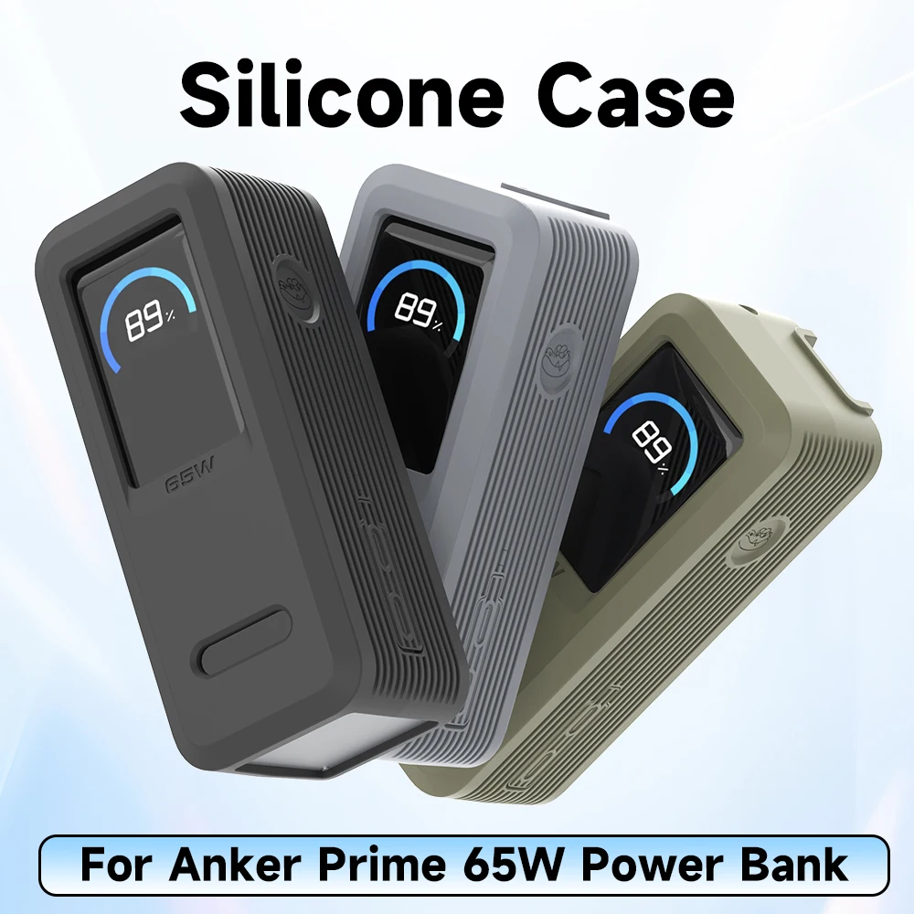 Silicone Protective Cover Silicone Case Travel Case Shockproof Anti-drop Shell for Anker Prime 9600mAh 65W Power Bank Silicone Protective Cover Silicone Case Travel Case Shockproof Anti-drop Shell for Anker Prime 9600mAh 65W Power Bank