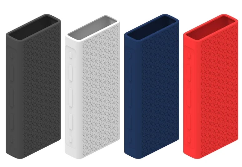 Silicone case For Xiaomi Power bank 20000mAh 3 PLM18ZM 18W 2-Way Quick Charging USB C Portable Mi Powerbank 20000 external Silicone case For Xiaomi Power bank 20000mAh 3 PLM18ZM 18W 2-Way Quick Charging USB C Portable Mi Powerbank 20000 external