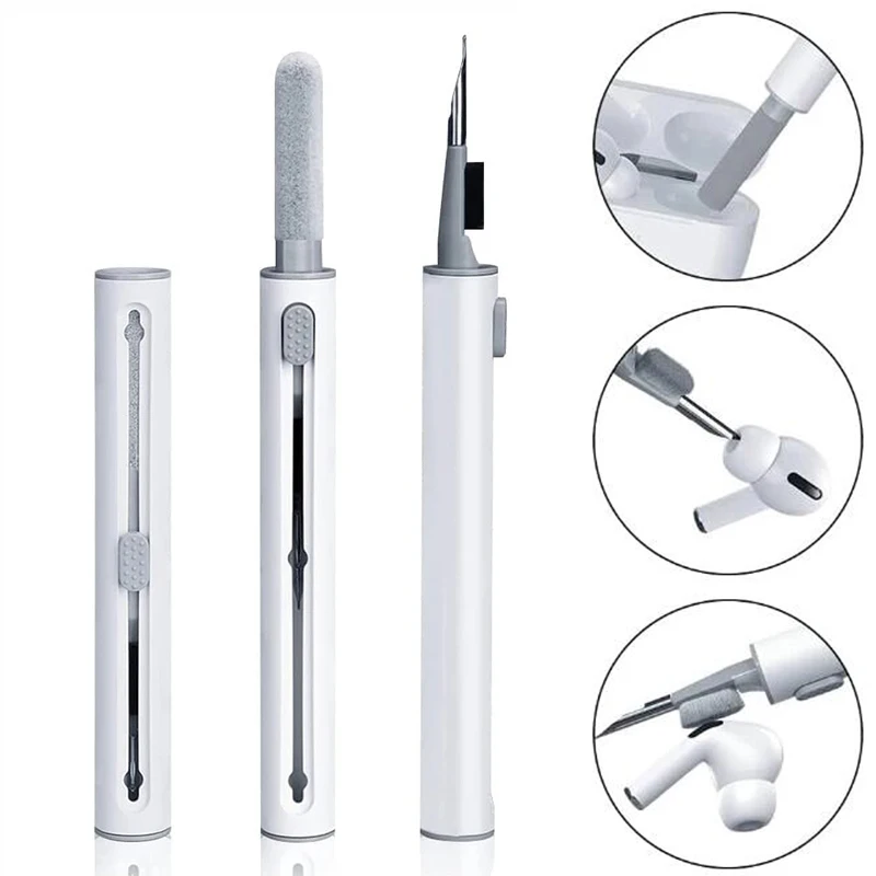Wireless Earphone Cleaner Kit For Airpods Pro 1 2 3 Earbuds Case 2 In 1 Cleaning Pen Brush Tool For Xiaomi Huawei Lenovo Headset Wireless Earphone Cleaner Kit For Airpods Pro 1 2 3 Earbuds Case 2 In 1 Cleaning Pen Brush Tool For Xiaomi Huawei Lenovo Headset