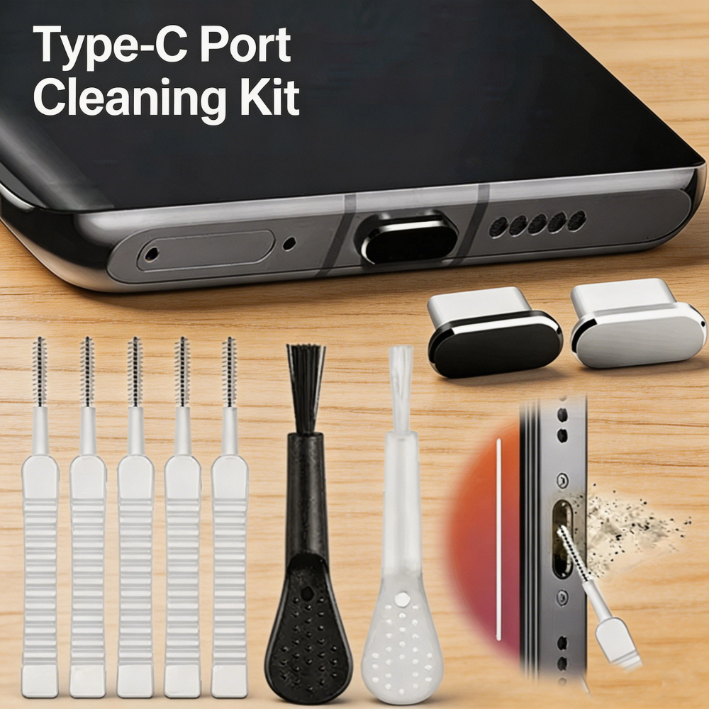 Cell Phone Charging Port Dust Plug with Cleaning Brush for IPhone 17 16 14 13 Pro Max Plus Samsung Xiaomi IOS Type C Cleaner Set Cell Phone Charging Port Dust Plug with Cleaning Brush for IPhone 17 16 14 13 Pro Max Plus Samsung Xiaomi IOS Type C Cleaner Set