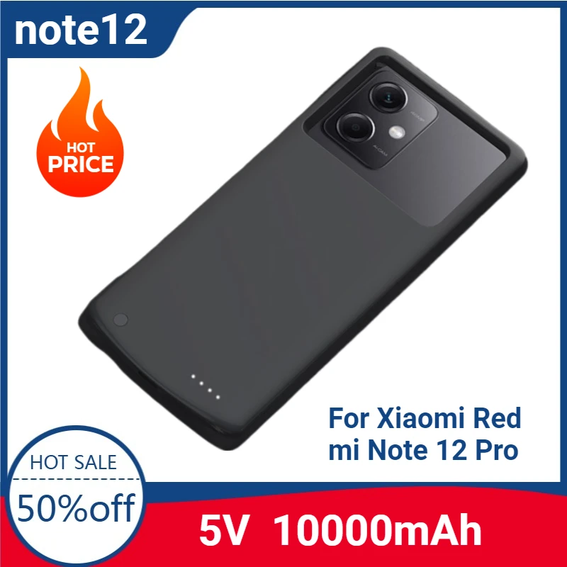 10000mAh For Xiaomi Redmi Note 12 Pro 5G External Battery Cases Portable Power Bank Cover For Redmi Note 12 Pro Powerbank Case 10000mAh For Xiaomi Redmi Note 12 Pro 5G External Battery Cases Portable Power Bank Cover For Redmi Note 12 Pro Powerbank Case