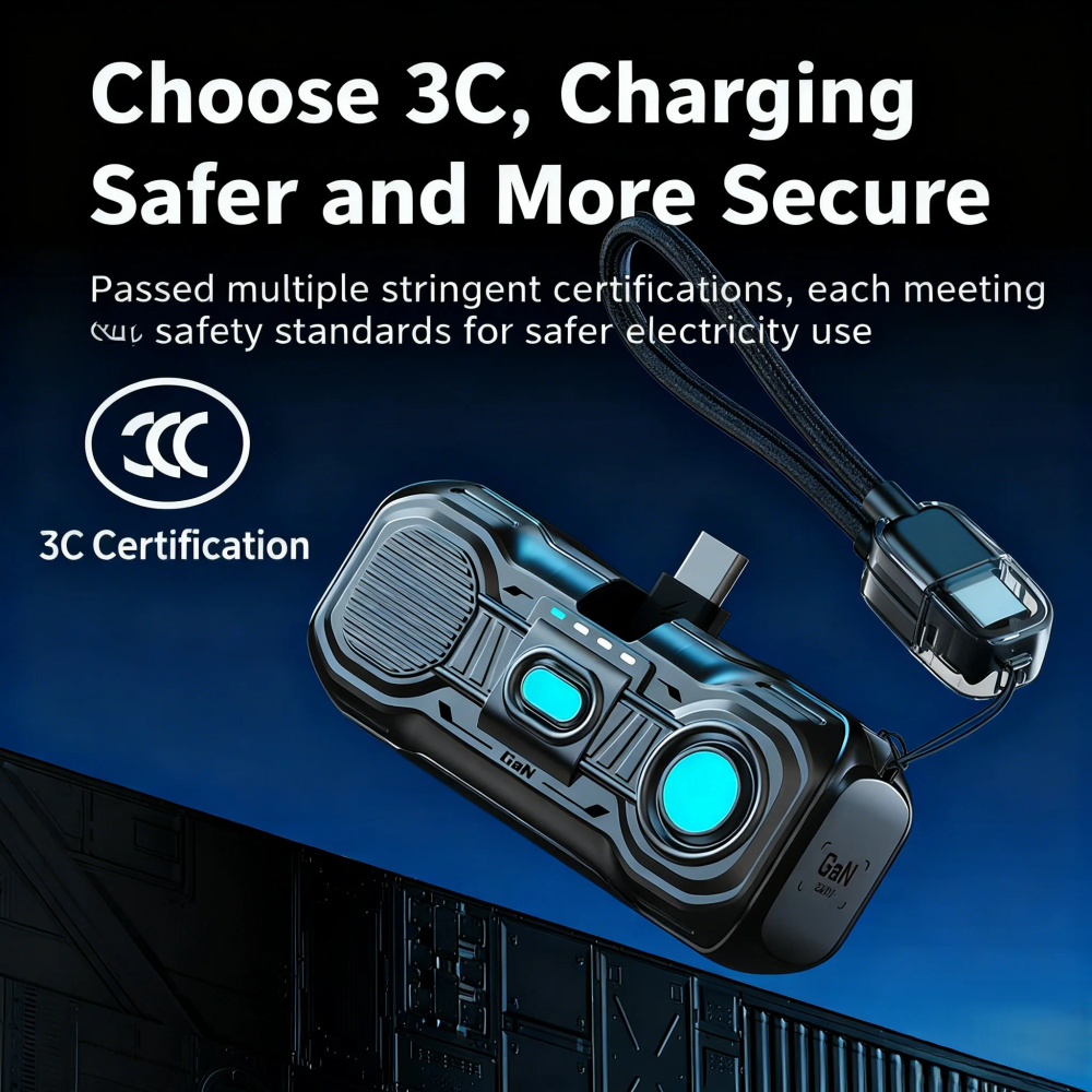 New CCC 5000mAh Mini Power Bank Portable 22.5W Fast Charging Powerbank External Battery For iPhone 12-17 Pro Airpods Samsung A16 New CCC 5000mAh Mini Power Bank Portable 22.5W Fast Charging Powerbank External Battery For iPhone 12-17 Pro Airpods Samsung A16