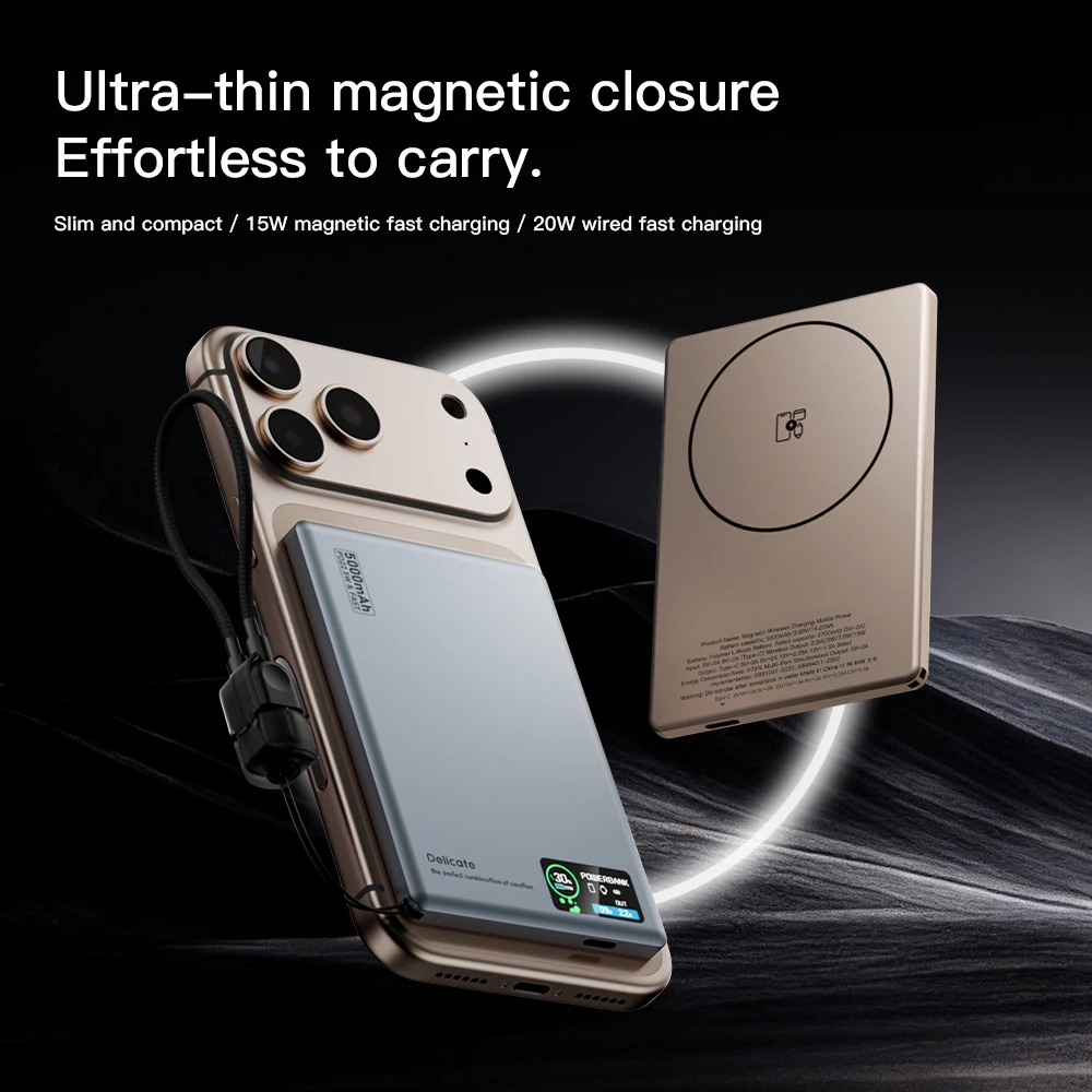 Smart Display Screen Wireless Charging Powerbank for Magsafe iPhone 17 Backup Battery Power Banks Charger for Apple Watch 10 9 8 Smart Display Screen Wireless Charging Powerbank for Magsafe iPhone 17 Backup Battery Power Banks Charger for Apple Watch 10 9 8