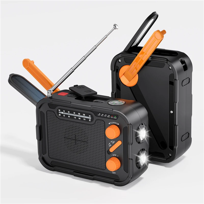 5000mAh Emergency Solar Power Bank Radio USB Charging Hand Crank Radio FM AM WB NOAA Weather Radio with LED Flashlight Powerbank 5000mAh Emergency Solar Power Bank Radio USB Charging Hand Crank Radio FM AM WB NOAA Weather Radio with LED Flashlight Powerbank